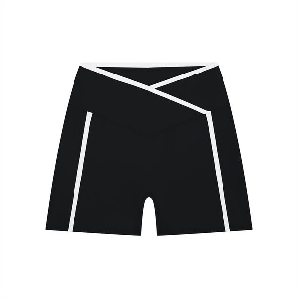 ROSULAB Women’s High Rise Color Block Yoga Shorts