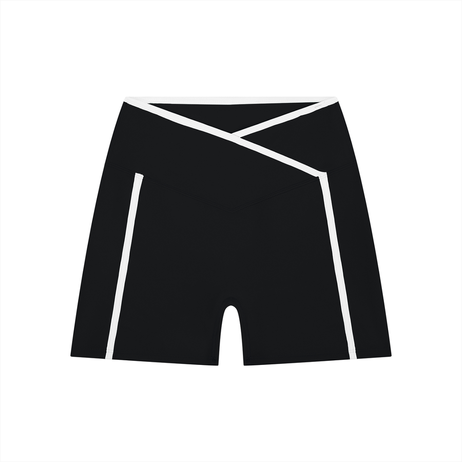ROSULAB Women’s High Rise Color Block Yoga Shorts