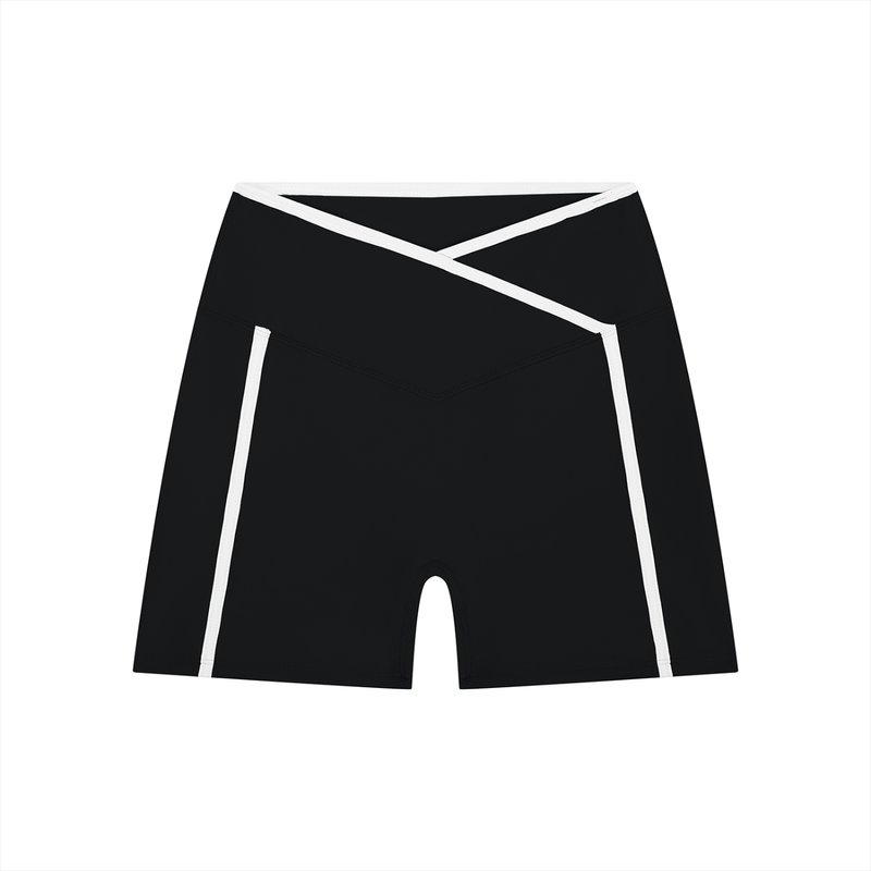 ROSULAB Women’s High Rise Color Block Yoga Shorts