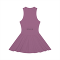Women’s Ruched Sleeveless Full-Zip Dress