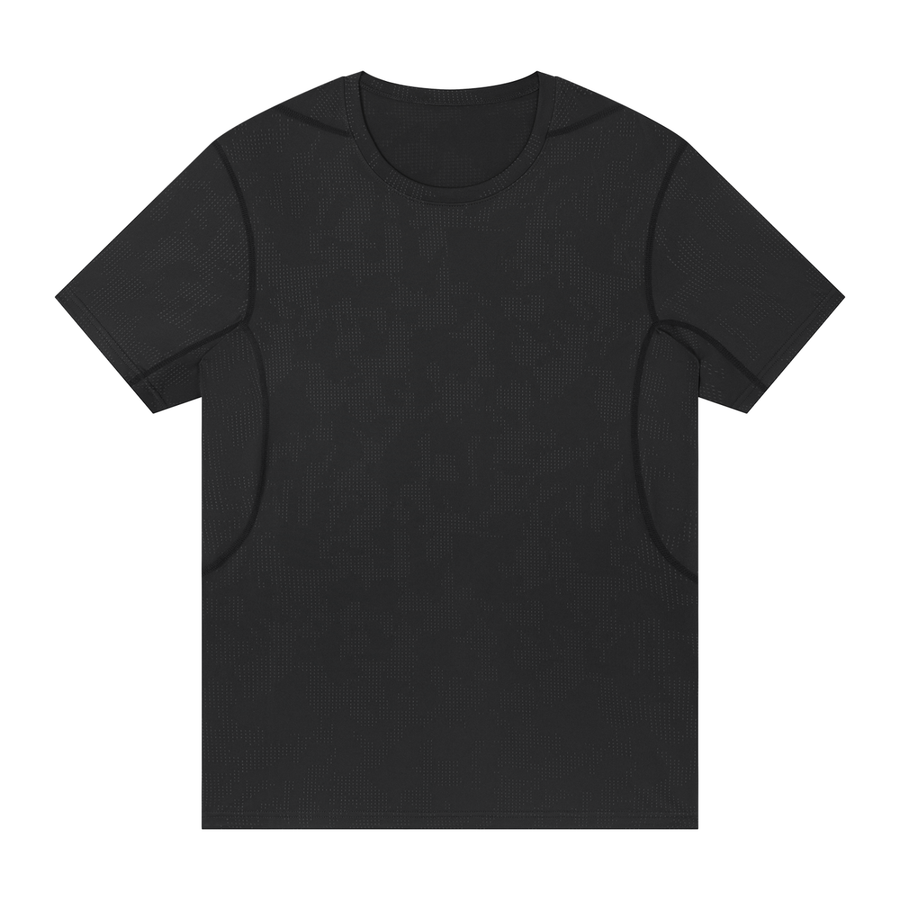 ROSULAB Men's Jacquard Slim Mesh T-Shirt