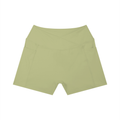 ROSULAB Women’s High Rise Pocket Scrunch Yoga Shorts