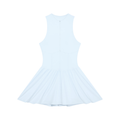 Women’s Ruched Sleeveless Full-Zip Dress