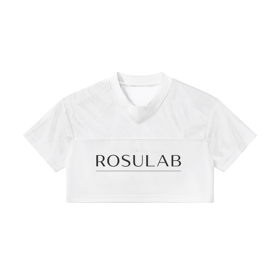ROSULAB Women’s Cropped Paneled V-Neck Jersey