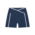 ROSULAB Women’s High Rise Color Block Yoga Shorts